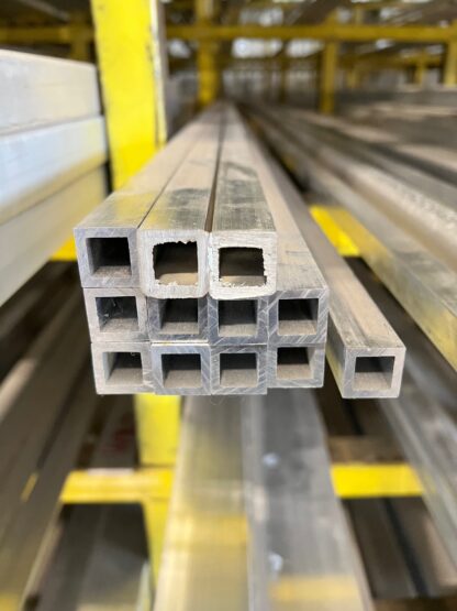 Aluminum - Square Tube 6061-T6 - 1-1/4" x 1-1/4" x .120"w